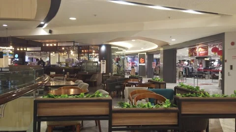 Empty Restaurant Set Up. Interior. Stock Footage 147241816