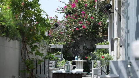 Empty Resturant and cafe during pandemic lock down Stock Footage 146582811