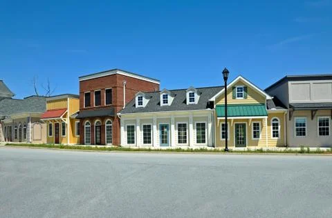 Empty Retail Shops Stock Photos