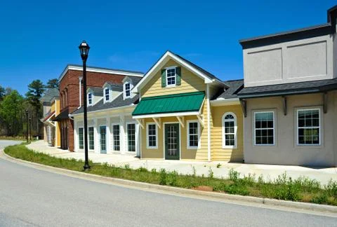 Empty Retail Shops Stock Photos