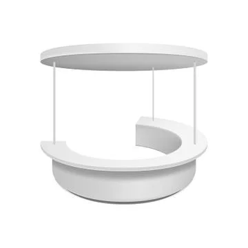 Empty retail stand. Stock Illustration