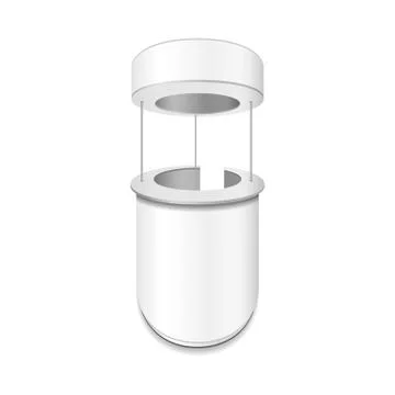 Empty retail stand. Illustration isolated on white background Stock Illustration
