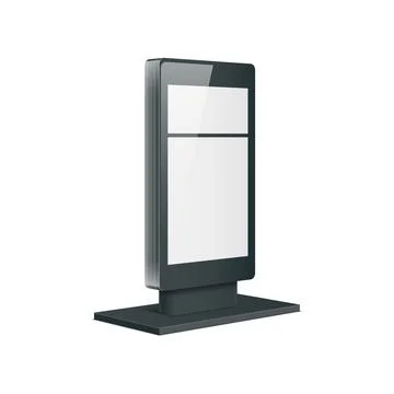 Empty retail stand. Illustration isolated on white background Stock Illustration