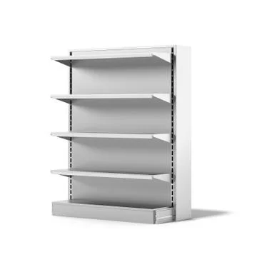 Empty Retail Store Shelf Illustrazione stock