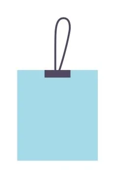 Empty retro colorful vector labels price tag with strings Stock Illustration