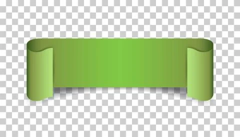 Empty ribbon vector icon. Blank sticker label on isolated background. Stock Illustration