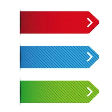 Empty ribbon vector set Stock Illustration