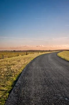 Empty road ahead Stock Photos