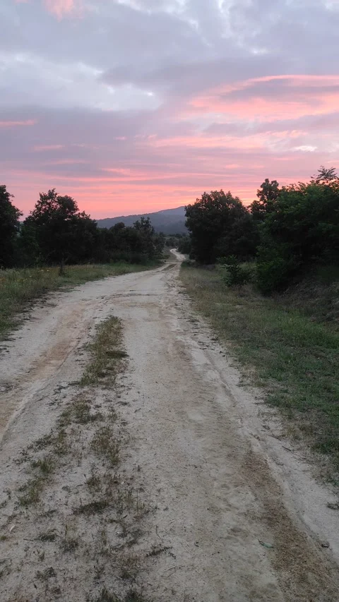 Empty road along countryside landscape Stock Footage 200173602