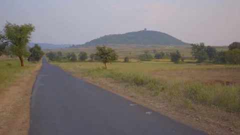 Empty road and landscape Video stock 204779215