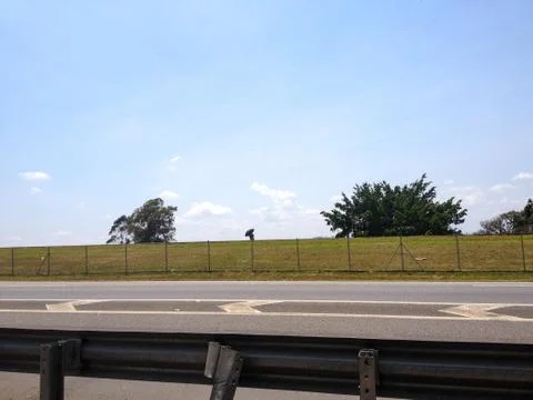 Empty road blue sky clouds Stock Photos