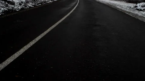 Empty road. Camera movement. Stock Footage 37186485