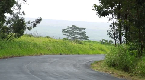 Empty Road in Hawaii Video stock 44973069