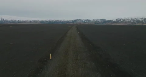 Empty road in Iceland Stock Footage 228652581