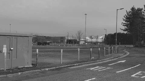 Empty road in industrial area Stock Footage 171890072