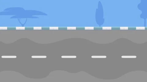 Empty Road with Lane Markings background stock Stock Footage 340471621