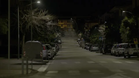 – Empty road in the middle of the night. Stock Footage 300053920