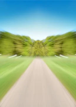Empty Road with Motion Blur Stock Photos