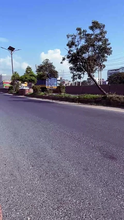 Empty Road, Panoramic View, Slow Camera Movement, Aerial Footage Stock Footage 345549112