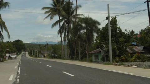 Empty road philippines mindoro Stock Footage 170181202