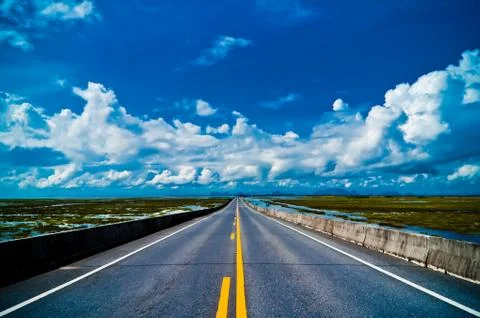 Empty road Stock Photos