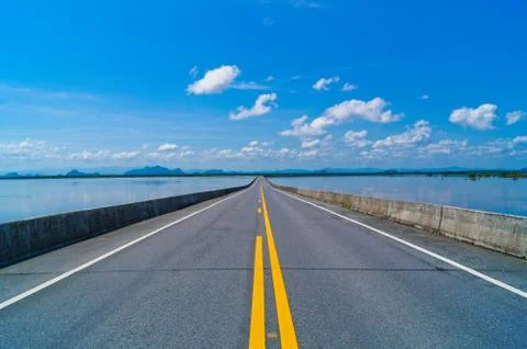 Empty road Stock Photos