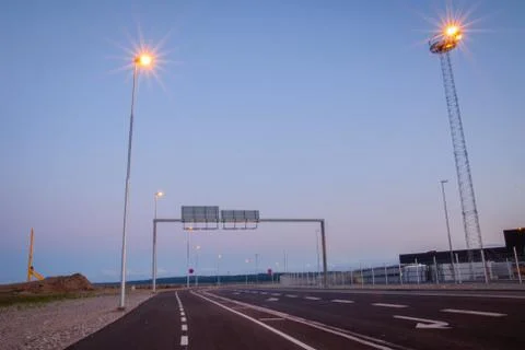 Empty road Stock Photos