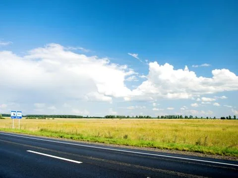 Empty road Stock Photos