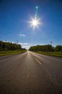 Empty road Stock Photos