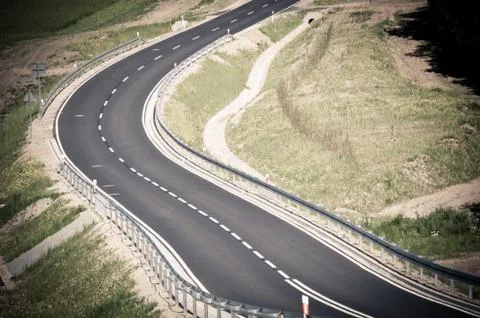 Empty road Stock Photos