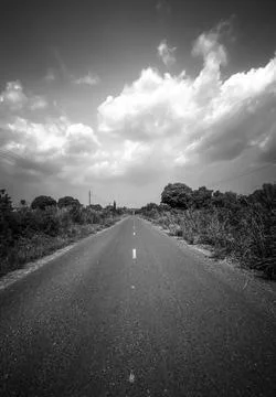 Empty road Stock Photos