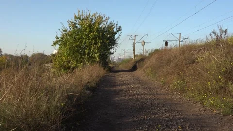 Empty road quarantine landscape ground Stock Footage 143274323