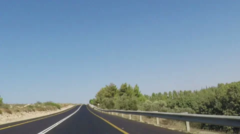 Empty road with right turn Stock Footage 55509875