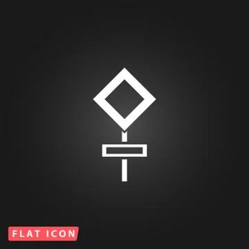 Empty road sign Stock Illustration