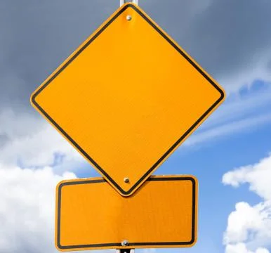 Empty road sign for your message Stock Illustration