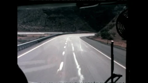 Empty Road Winding Through Hills Video stock 276291807