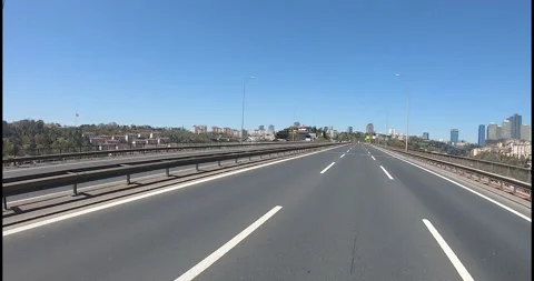 Empty roads and highway patrol Stock Footage 171193272