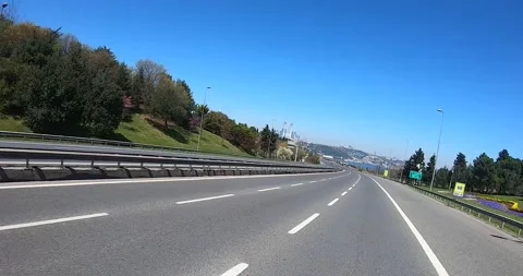 Empty roads and highway patrol Stock Footage 171193364