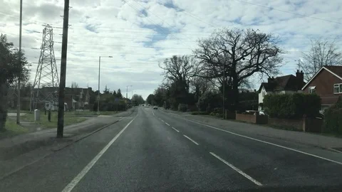 Empty roads in England - the lockdown Stock Footage 127902460