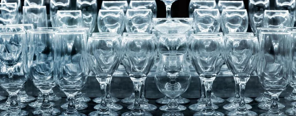 Empty roll of glass Stock Photos