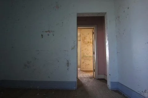 Empty room of an asylum Stock Photos