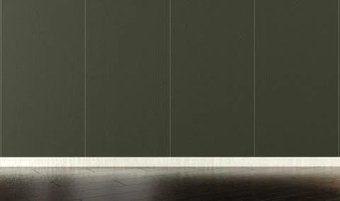 Empty room with black wallpaper Stock Illustration