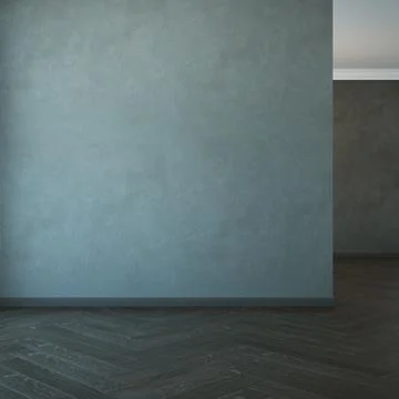 Empty room with brick wall, 3d rendering Stock Illustration