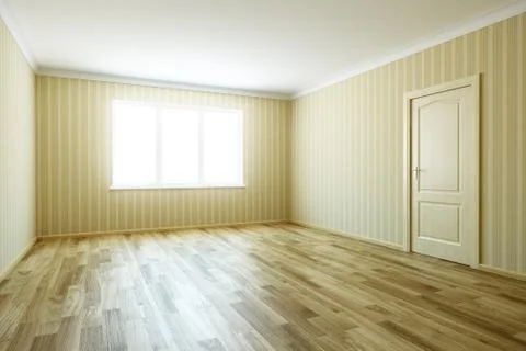 Empty room with door Stock Illustration