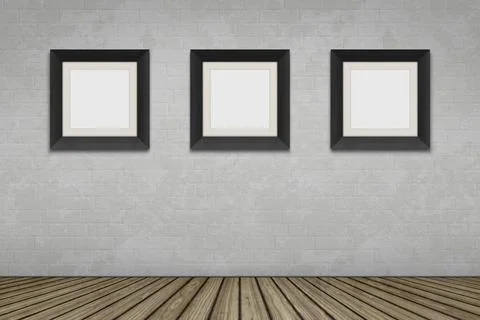 Empty Room An empty room with three picture frames Copyright: xZoonar.com/... Foto stock