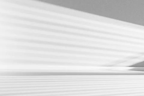 Empty room with geometric patterns creating minimalist background texture Stock Photos