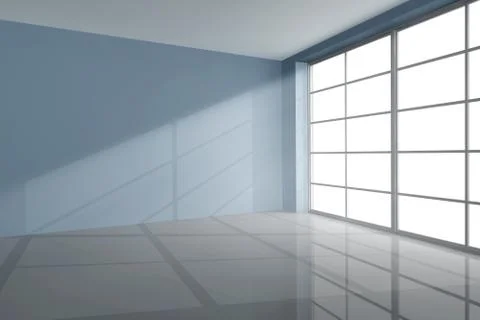 Empty room in grey Illustrazione stock
