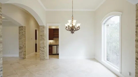 An empty room in a home Stock Footage 259906312