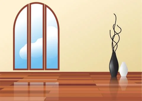 Empty room Stock Illustration