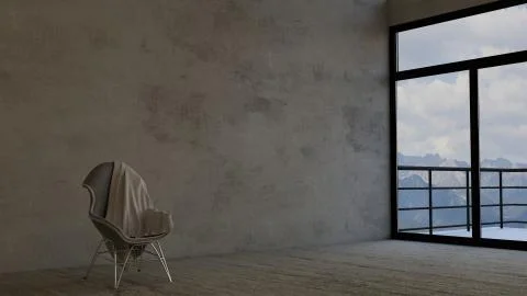 Empty Room Stock Illustration